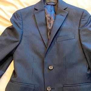 2 piece boys navy pin stripe suit Ralph Lauren new worn only fir a pic